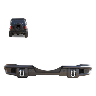Black Horse® - Armour Full Width Black Rear Pre-Runner Bumper