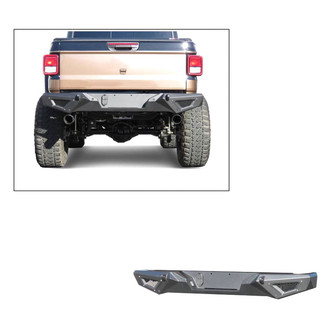 Black Horse® - Armour Full Width Black Rear HD Bumper
