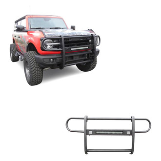Black Horse® - Modular Design Black Grille Guard with 20" LED Light Bar