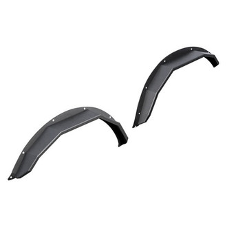 Black Horse® - Heavy Duty Sheet Metal Plate Style Textured Black Front and Rear Fender Flares