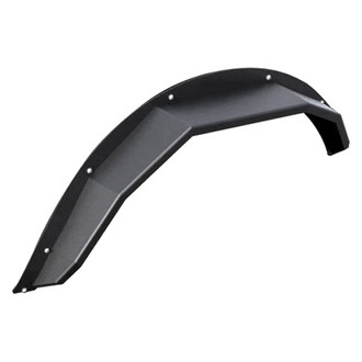 Black Horse® - Heavy Duty Sheet Metal Plate Style Textured Black Rear Fender Flares