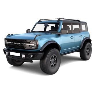 Black Horse® - Bolt-Head Black Front and Rear Fender Flares