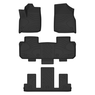 Black Horse® - Totaliner Heavy Duty 1st, 2nd & 3rd Row Black TPE Floor Mat Set