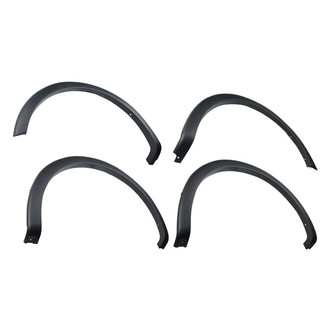 Black Horse® - OE Factory Style Black Polypropylene Front and Rear Fender Flares