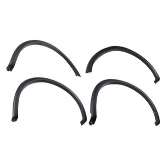 Black Horse® - OE Factory Style Black Polypropylene Front and Rear Fender Flares