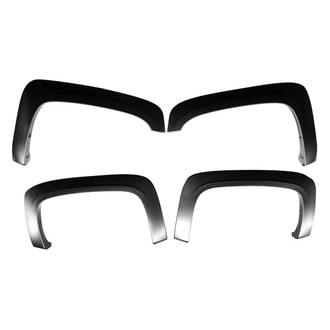 Black Horse® - OE Factory Style Black Polypropylene Front and Rear Fender Flares
