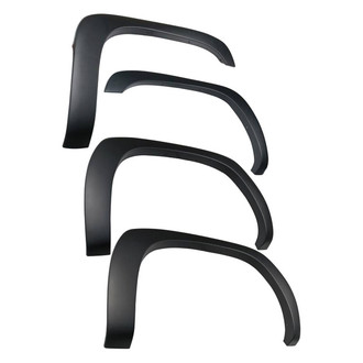 Black Horse® - OE Factory Style Black Polypropylene Front and Rear Fender Flares