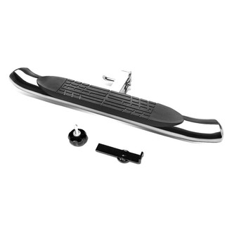 Black Horse® - 4" Oval Polished Hitch Step for 2" Receivers