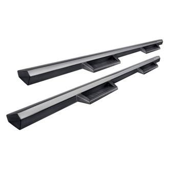 Black Horse® - 5" Impact Cab Length Black Side Steps