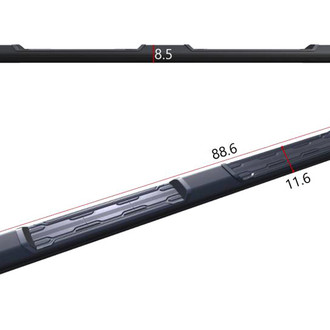 Black Horse® - Peak Black Running Boards
