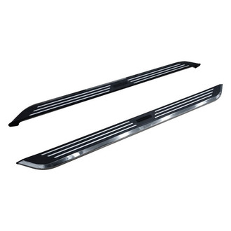 Black Horse® - 5.5" Pinnacle Series Black with Chrome Trim Running Boards