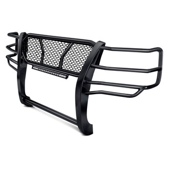 Black Horse® - Rugged Series Modular Design Black LED Grille Guard with 20" Single Row LED Light Bar