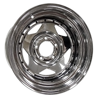 Black Mountain® - 5-Spoke Chrome Plated Silver 15x8 Steel Wheel