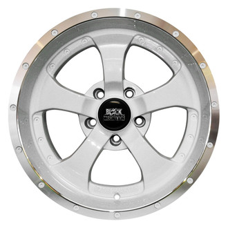 Black Mountain® - 5-Spoke Two-Toned White 17x9 Alloy Wheel