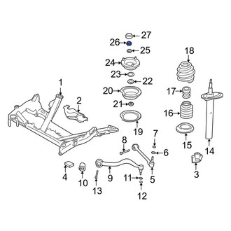 BMW OE - Suspension Strut Mount Nut