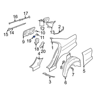 BMW OE - Rear Fuel Door Spring