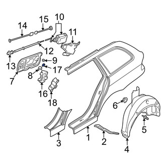 BMW OE - Rear Fuel Door Spring