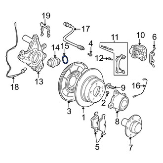 BMW OE - Rear Suspension Ball Joint Snap Ring