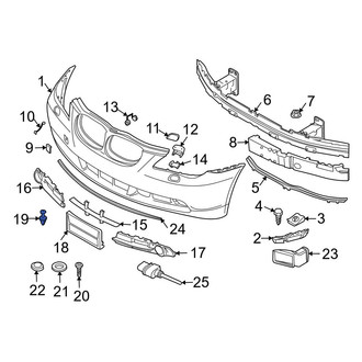 BMW OE - License Plate Bracket Screw