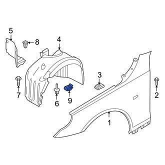 BMW OE - Bumper Cover Support Rail Nut
