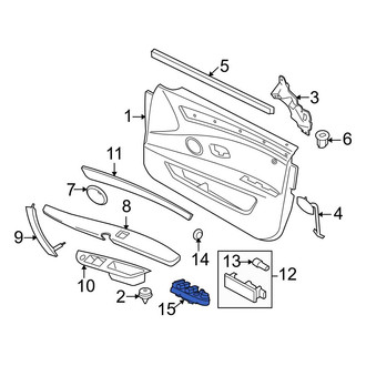 BMW OE - Rear Door Switch Trim Panel