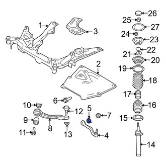 BMW OE - Rear Lower Outer Suspension Control Arm Nut