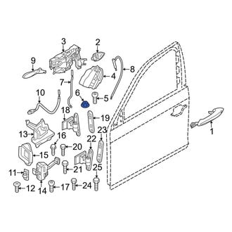 BMW OE - Center High Mount Stop Light Nut