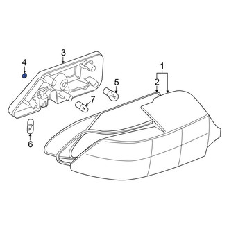BMW OE - Center High Mount Stop Light Nut