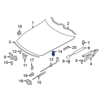 BMW OE - Front Hood Release Handle