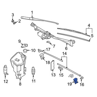 BMW OE - Front Windshield Washer Nozzle