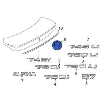 BMW OE - Front Fender Emblem