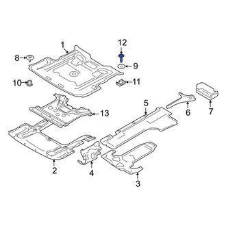 BMW OE - Radiator Support Splash Shield Screw