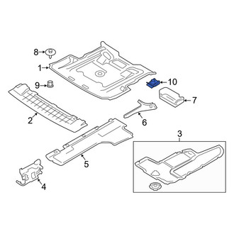 BMW OE - Radiator Support Splash Shield Clip