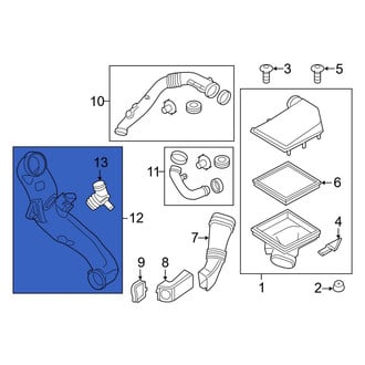 BMW OE - Inner Engine Air Intake Hose