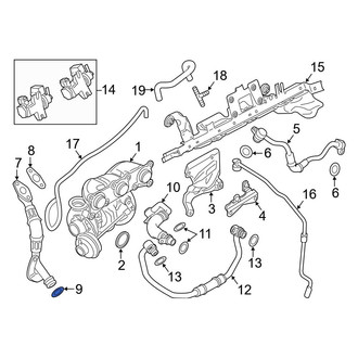 BMW OE - Turbocharger Oil Line O-Ring