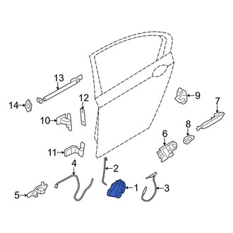 BMW OE - Rear Right Door Latch Assembly
