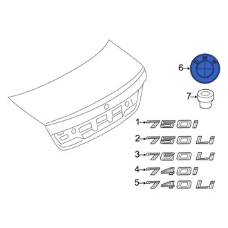 BMW OE - Rear Deck Lid Emblem