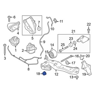 BMW OE - Automatic Transmission Mount Nut