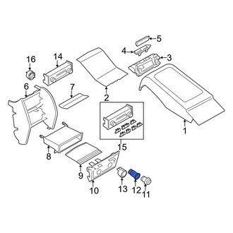 BMW OE - Rear 12 Volt Accessory Power Outlet