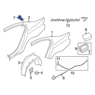 BMW OE - Rear Fuel Door Bumper