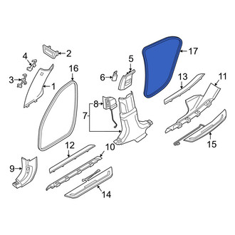 BMW OE - Rear Lower Outer Door Seal