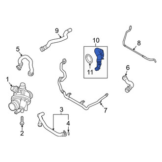 BMW OE - Upper Radiator Coolant Hose
