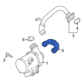 BMW OE - Upper Radiator Coolant Hose