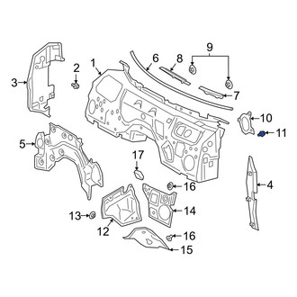 BMW OE - Dashboard Panel Insulator Clip