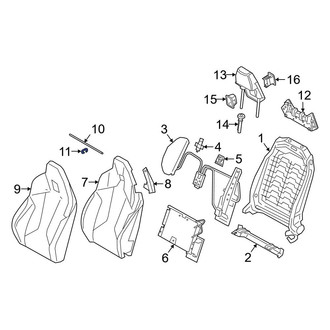 BMW OE - Left Seat Back Frame Clip