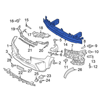BMW OE - Front Bumper Impact Bar