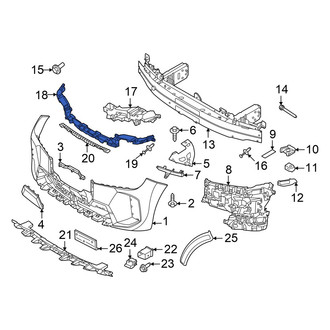 BMW OE - Front Bumper Impact Absorber