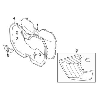 BMW OE - Front Bumper & Grille - Grille & Components (xDrive50)