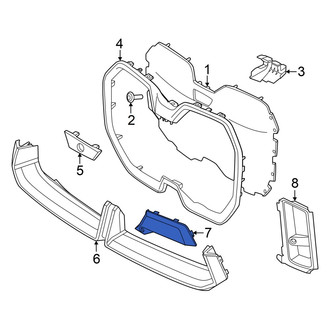 BMW OE - Front Left Upper Inner Bumper Trim