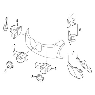 BMW OE - Front Bumper & Grille - Electrical Components (Park Distance Control), (xDrive50)